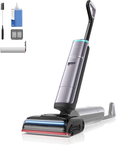 DREAME H16 Pro Steam Wet and Dry Vacuum, Dual AI Robotic Arm, 200&deg;C Steam Wash, 90&deg;C Water Mopping, 28kPa Suction, Dual-Power Assist, Tangle-Free, 200&deg;C Steam &amp; 100&deg;C Water Brush Wash