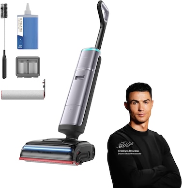 DREAME H16 Pro Steam Wet and Dry Vacuum, Dual AI Robotic Arm, 200°C Steam Wash, 90°C Water Mopping, 28kPa Suction, Dual-Power Assist, Tangle-Free, 200°C Steam & 100°C Water Brush Wash