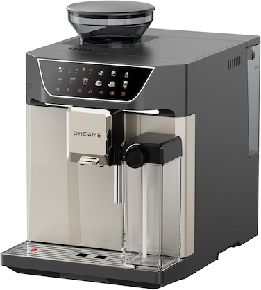 Dreame Ecceluxe Master Fully Automatic Espresso Machine, 19 Bar Coffee Machine with One-Tap Cold Brew, 9-Level Grinder, Automatic Milk Frother, 6 Coffee Options, 2L Water Tank, Space Gray