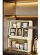 Multi-functional Creative Compartment Punch-free Wall-mounted Desktop Tea Cup Holder Coffee Bar Station Accessories Storage Organizer for Cups Tea Bags Sugar Bags Capsule for Home Office Counter
