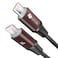 XASTON NCC14 100W Type-C to Type-C Metal Braided Fast Charging &amp; Data Cable 1M for MacBook / Laptop / USB-C Devices