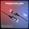 XASTON NCC18 60W Type-C to Type-C Fast Charging &amp; Data Transfer Braided Cable 1.2M for MacBook / Laptop / USB-C Devices
