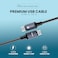 XASTON IonWarp 240W Type-C to Type-C Braided Cable 2M NCC240 Fast Charging PD Cable