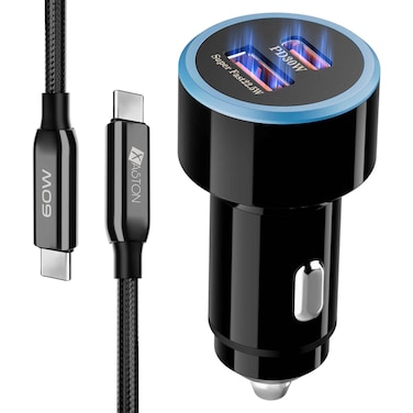 XASTON PD USB 52.5W Fast Car Charger with 1M USB-C to USB-C Braided Cable NCL32