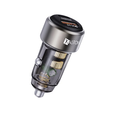 XASTON PD USB 83W Transparent Aesthetic Fast Car Charger NCA31 Dual Port PD + QC3.0