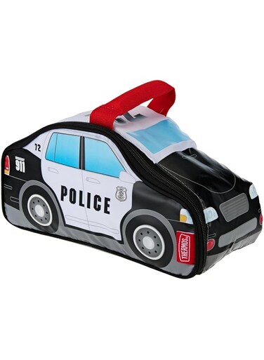 Thermos&reg; Lunch Bag for School Kids - Police Car  100% Pvc Free With Peva Linings   Temperature Retention Performance   Zippered Opening For Easy Access  3 Years+