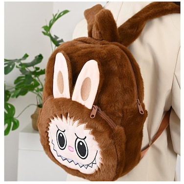 Labubu Plush Cartoon Anime Backpack for Kids