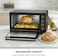 DOMEA 60L Toaster Oven with Rotisserie &amp; Convection, 2000W Electric Countertop Oven, 60-Minute Timer, Adjustable Temperature 100-250&deg;C, Bake Tray &amp; Wire Rack Included for Baking, Roasting &amp; Grilling