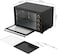 DOMEA 60L Toaster Oven with Rotisserie &amp; Convection, 2000W Electric Countertop Oven, 60-Minute Timer, Adjustable Temperature 100-250&deg;C, Bake Tray &amp; Wire Rack Included for Baking, Roasting &amp; Grilling
