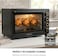 DOMEA 60L Toaster Oven with Rotisserie &amp; Convection, 2000W Electric Countertop Oven, 60-Minute Timer, Adjustable Temperature 100-250&deg;C, Bake Tray &amp; Wire Rack Included for Baking, Roasting &amp; Grilling