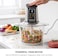 DOMEA Food Chopper, 700W Electric Vegetable Chopper with 6 Titanium Blades, 3.0L Glass Bowl, 2-Speed Control, Meat Grinder, Ice Crusher, Kitchen Food Processor, KCG173