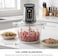 DOMEA Food Chopper, 700W Electric Vegetable Chopper with 6 Titanium Blades, 3.0L Glass Bowl, 2-Speed Control, Meat Grinder, Ice Crusher, Kitchen Food Processor, KCG173