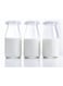 200ml Glass Milk Bottle with White Lids, Reusable Juice Bottles, Dairy Drinking Containers, Small Glass Bottles for Milk, Juice, Yogurt, Smoothies, Honey, Tomato Sauce, Jam, Syrup (Pack of 3)