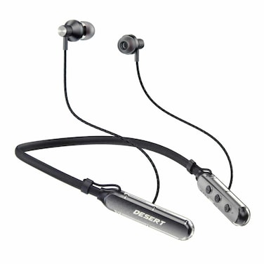 سماعة أذن Desert 1102 لاسلكية بشريط حول الرقبة ENC مع صوت جهير إضافي ووقت استعداد يصل إلى 130 ساعة - في الخلف