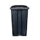 Geoplast Polypropylene Plastic Dustbin with Plastic Pedal - 30 Liters, Black