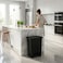 Geoplast Pedal Dustbin 50L Plastic with Lid, Large Foot Operated Garbage Bin, Heavy Duty Waste Dustbin for Kitchen, Office &amp; Commercial Use, Hygienic Odor Control Trash Can