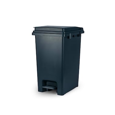 Geoplast Pedal Dustbin 20L Plastic with Lid, Foot Operated Waste Bin, Durable Garbage Dustbin for Kitchen, Bathroom &amp; Office, Hygienic Covered Trash Can, Compact Home Use
