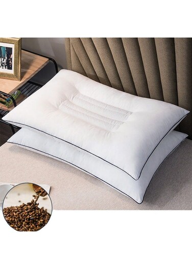2 pieces Ultimate Comfort Cotton Cassia Pillow for Optimal Cervical Support and Blissful Sleep 48*74cm