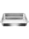 Hanabass Stainless Steel Cat Litter Tray, Cat Litter Box Metal Cat Litter Tray Open Cat Potty Pan Kitten Clean Toilet for Cats for Big and Small Cats, Rabbits