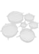 Dubai Gallery Stretch Silicone Lids Airtight Food Storage Covers Clear
