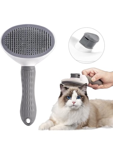 Cat Brush for Shedding and Grooming-Easy Removal of Loose Hair, Tangled Hair and Shed Fur, Dog Brush for Short or Long Haired, Pet Cat Hair Brush for Puppy Kitten Massage, Pet Groomer Grooming Comb