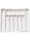 ANTOLE Kitchen Drawer Organizer,Expandable Cutlery Tray Utensil Silverware Holder,Adjustable Silverware Flatware Holder,Drawer Dividers Organizer for Spoons,Forks,Knives (White)