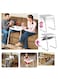 By Mommas Choice - Foldable Portable Multi-Purpose Laptop Table White 6.8 X 53.2 X 41cm