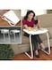 By Mommas Choice - Foldable Portable Multi-Purpose Laptop Table White 6.8 X 53.2 X 41cm