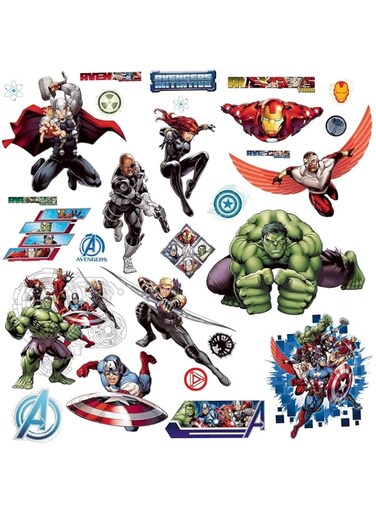 Roommates Avengers Assemble Wall Decal, Multi-Colour, RMK2242SCS