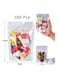 100-Piece Smell Proof Bag Set Clear/Silver/Blue 6x4inch