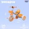 Lovely Baby Kids/Children Tricycle LB 2270 with Music &amp; Light, Steel Frame, EVA Wheels, Front &amp; Rear Basket, For The Ages 1-3 Years - Orange