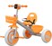 Lovely Baby Kids/Children Tricycle LB 2270 with Music &amp; Light, Steel Frame, EVA Wheels, Front &amp; Rear Basket, For The Ages 1-3 Years - Orange