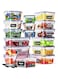 Yoawllty 16Pcs Airtight Meal Prep Container Set with Locking Lids &amp; Labels, Re-usable Plastic Food Storage Containers for Pantry &amp; Kitchen Organization,Stackable Kitchen Organizer Boxes