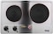 Dsp double electric cooker 1000w &amp; 1500w kd4047 silver