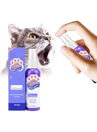 NALACAL Pet Clean Teeth Spray, Pet Oral Care Spray, Pet Oral Spray Clean Teeth, Pet Clean Teeth Cleaning Spray for Dogs &amp; Cats, Pet Breath Freshener Spray Care Cleaner, Eliminate Bad Breath, 60ML