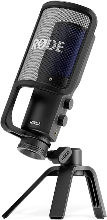 R&Oslash;DE NT-USB+ Professional-Grade USB Microphone For Recording Exceptional Audio Directly To A Computer Or Mobile Device