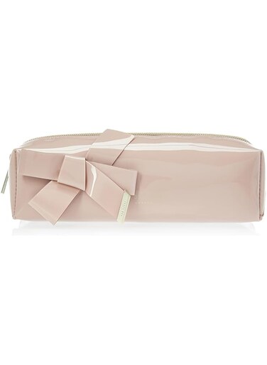 Ted Baker Women's Nikara Vinyl Bow Pencil Case, One Size