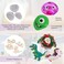 55pcs Rock Painting Kit for Kids - DIY Arts and Crafts Set for Girls, Boys- Fun Outdoor Activities w/6 Stones, 4 Painted Wood, 12 Acrylic Paints, 2 Brushes, 16 Googly Eyes