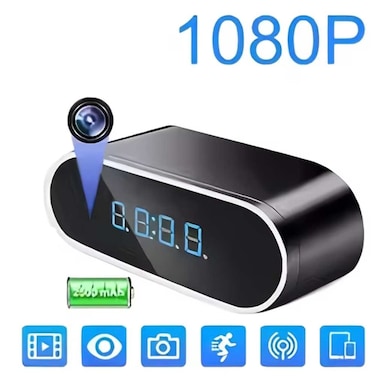 Smart Watch Camera, WiFi HD 1080P Mini Wireless Camera with Night Vision, Motion Detection and Remote Viewing, Nanny Camera for Baby, Elderly, Care