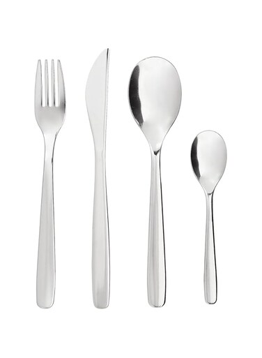 IKEA Silverware Cutlery Set 16 Piece Flatware Set - Stainless Steel Mirror Polished