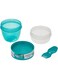 Sistema Snack Capsule To Go Containers, Green H3.74 x W3.54 D 5.04 inches, 21488