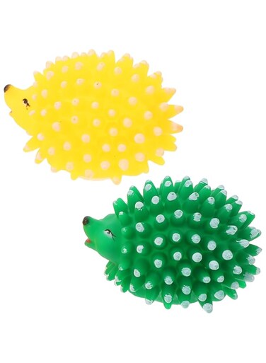 SUPVOX 2pcs Pet Hedgehog Toy Squeaky Dog Toys Dog Squeaky Toys Pet Molar Toys Pet Teething Toys Hedgehog Dog Toy Dog Fetch Toy Pet Toys Cartoon Latex Toys Pet Supplies