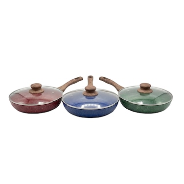 KAWASHI Forged Fry Pan with Glass Lid 28X5.5CM