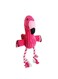 Pet Chewing Plush Toy Flamingo Shape Puppy Rope Weaving Dog Squeaky Toy Plush Vocal Toy Flamingo