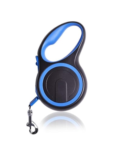 HOCC Retractable Dog Leash 8M with Anti-Slip Handle Dog Retractable Leash for Dogs Up to 50KGS, One Button Break&amp;Lock 360 Heavy Duty Long Dog Lead for Running Walking (Blue)