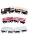 Battat &ndash; Train Toys for Kids, Toddlers, Collectors &ndash; 6pc Wooden Train Set &ndash; Magnetic Toy Trains &ndash; Developmental Toy &ndash; Wooden Passenger Trains &ndash; 3 Years +