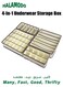 4 PCS Sock Organizer,Large Sock Drawer Divider, Underwear Storage 41 Cell Closet Organizers and Storage for Underwear, Socks, Bra, Handkerchiefs, Ties, Belts
