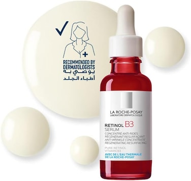 La Roche-Posay Retinol B3 Face Serum with Vitamin B3; Anti-Aging Face Serum for Lines, Wrinkles &amp; Premature Sun Damage to Regenerate &amp; Resurface Skin 30ML