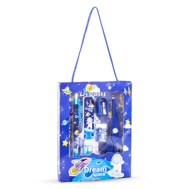 Eazy Kids 9-Piece Kids Stationery Gift Set &ndash; Astronaut &amp; Space Theme