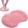 Pack of 2 Shower Foot Scrubber Mat Back Washer Back Exfoliating Bath Wash Pad Wall Mounted Slip Suction Cups Foot Scrubber for Use in Shower Cups Foot Cleaner for Men and Women" Pink